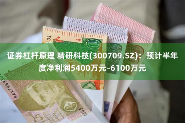 证券杠杆原理 精研科技(300709.SZ)：预计半年度净利润5400万元–6100万元